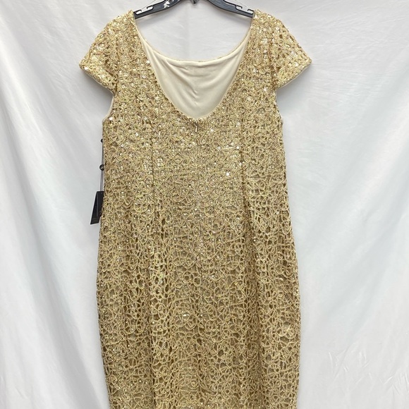 Adrianna-Papell sequins cocktail plus size dress - Picture 12 of 15